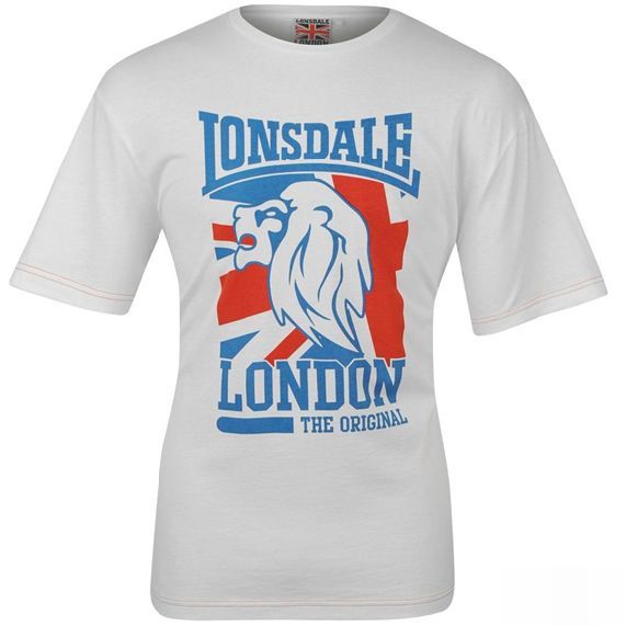 pánské tričko LONSDALE - WHITE POSTER