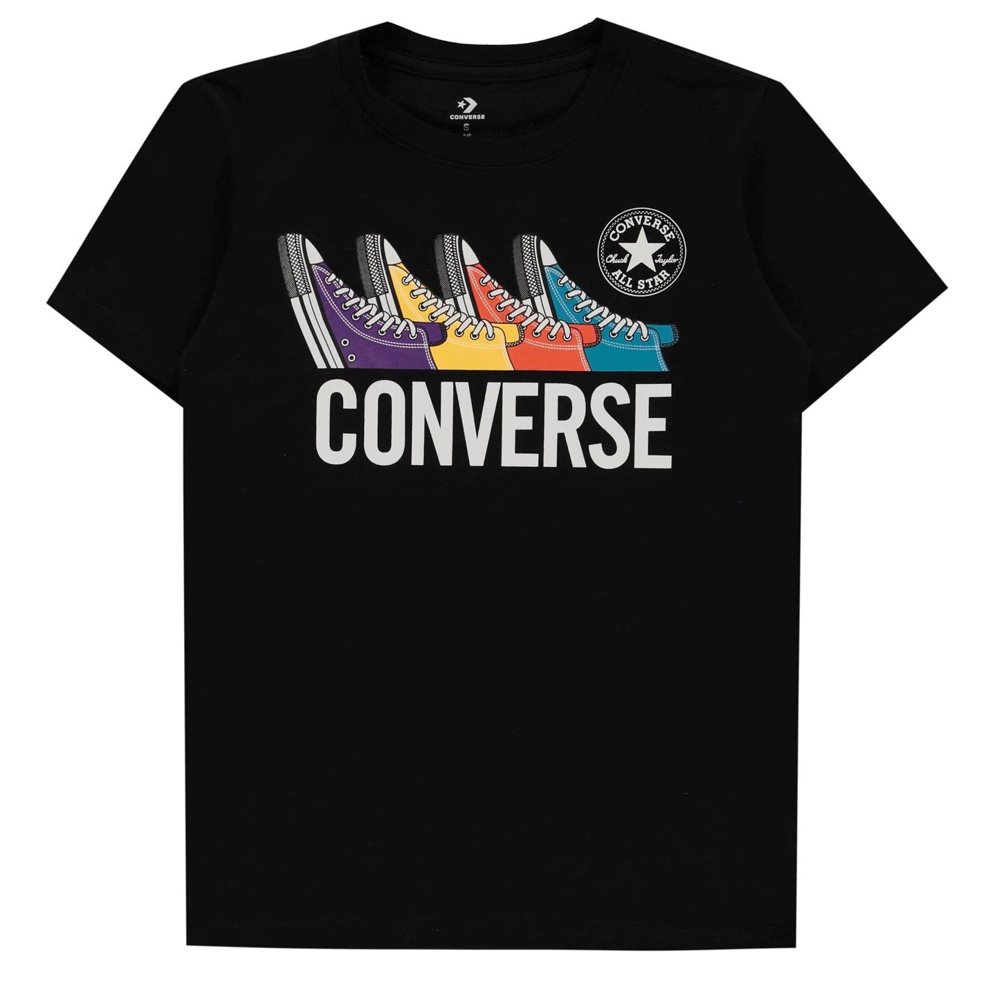 dětské tričko CONVERSE - BLACK