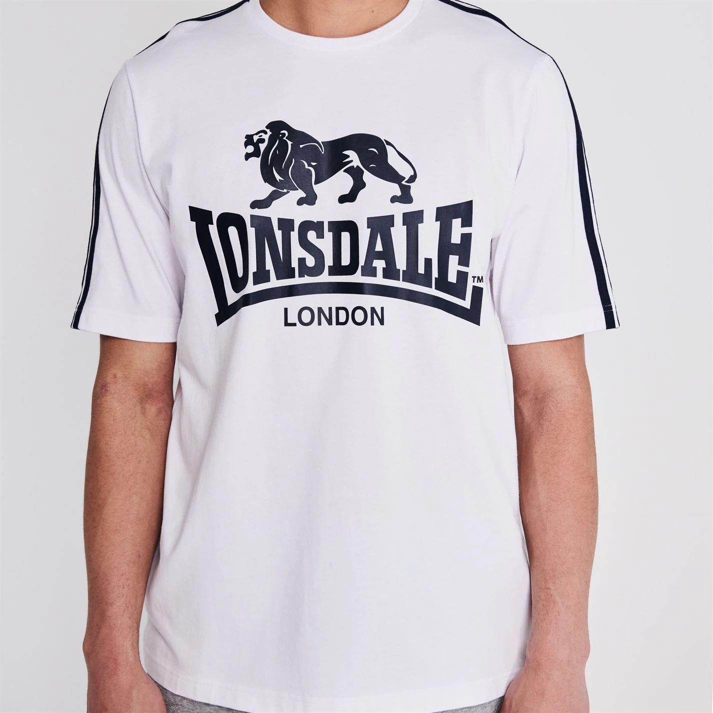pánské tričko LONSDALE large logo - WHITE