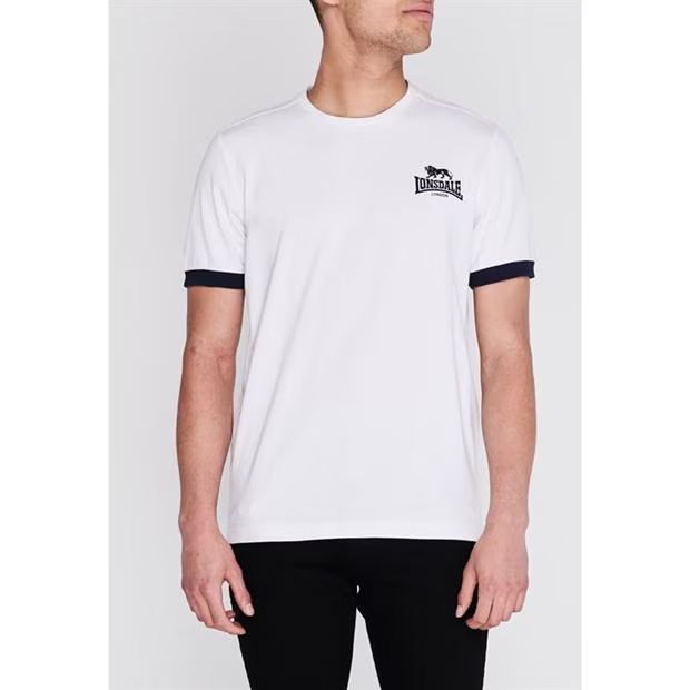 pánské tričko LONSDALE small logo - WHITE - 2XL