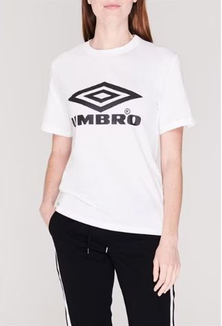 dámské tričko UMBRO - WHITE/BLACK - S