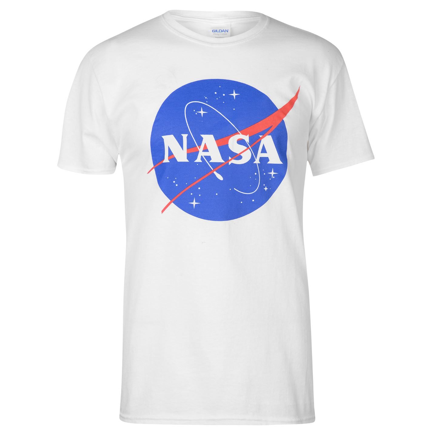 pánské tričko NASA FRUIT OF THE LOOM - WHITE INSIGNIA - 2XL