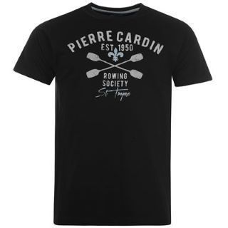 pánské tričko PIERRE CARDIN - BLACK - 2XL