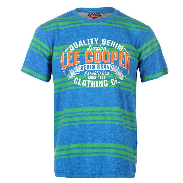 dětské tričko LEE COOPER - BLUE/GREEN