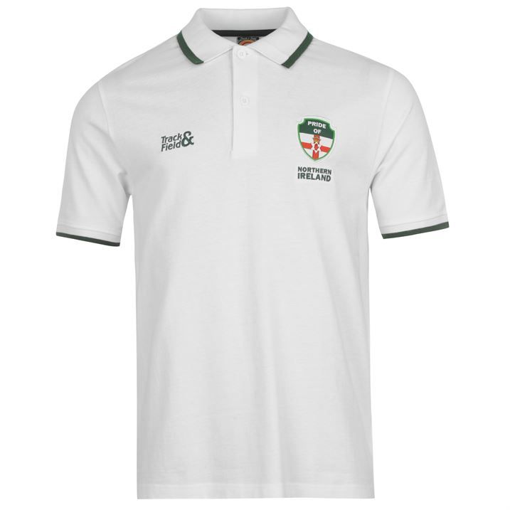 pánské tričko polo TRACK & FIELD - WHITE - XL