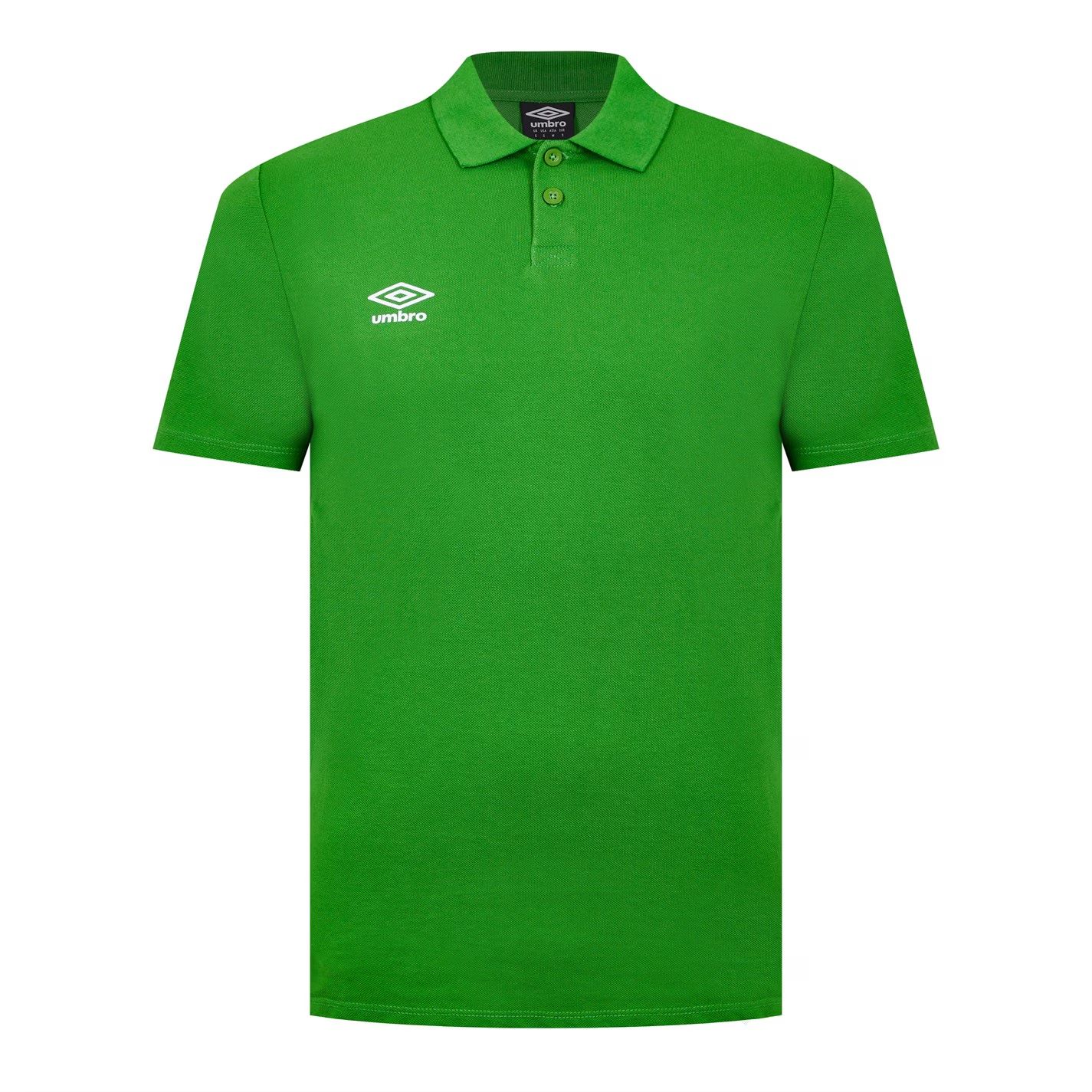 pánské tričko polo UMBRO - EMERALD/WHITE - M