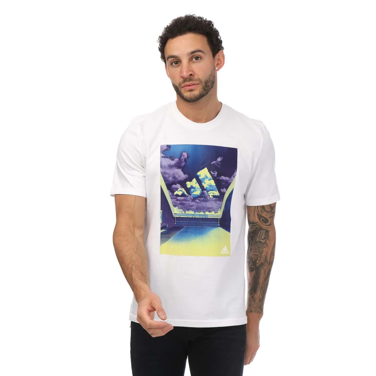pánské tričko ADIDAS - WHITE BLANC