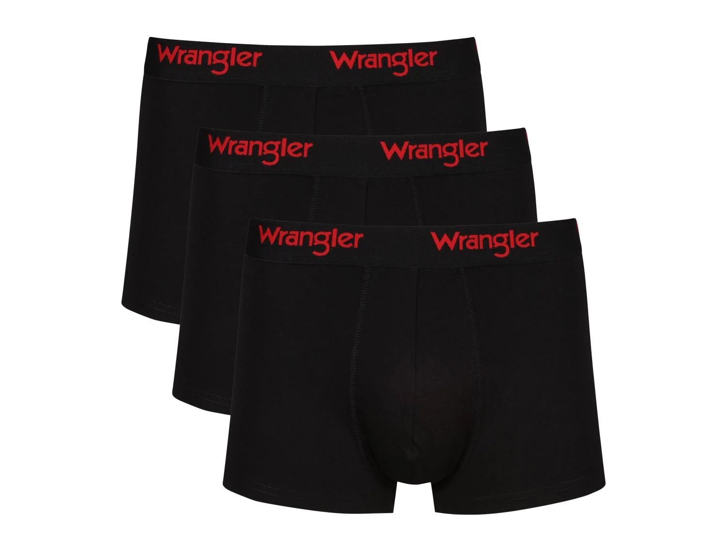 pánské boxerky WRANGLER - BLACK - 3 ks