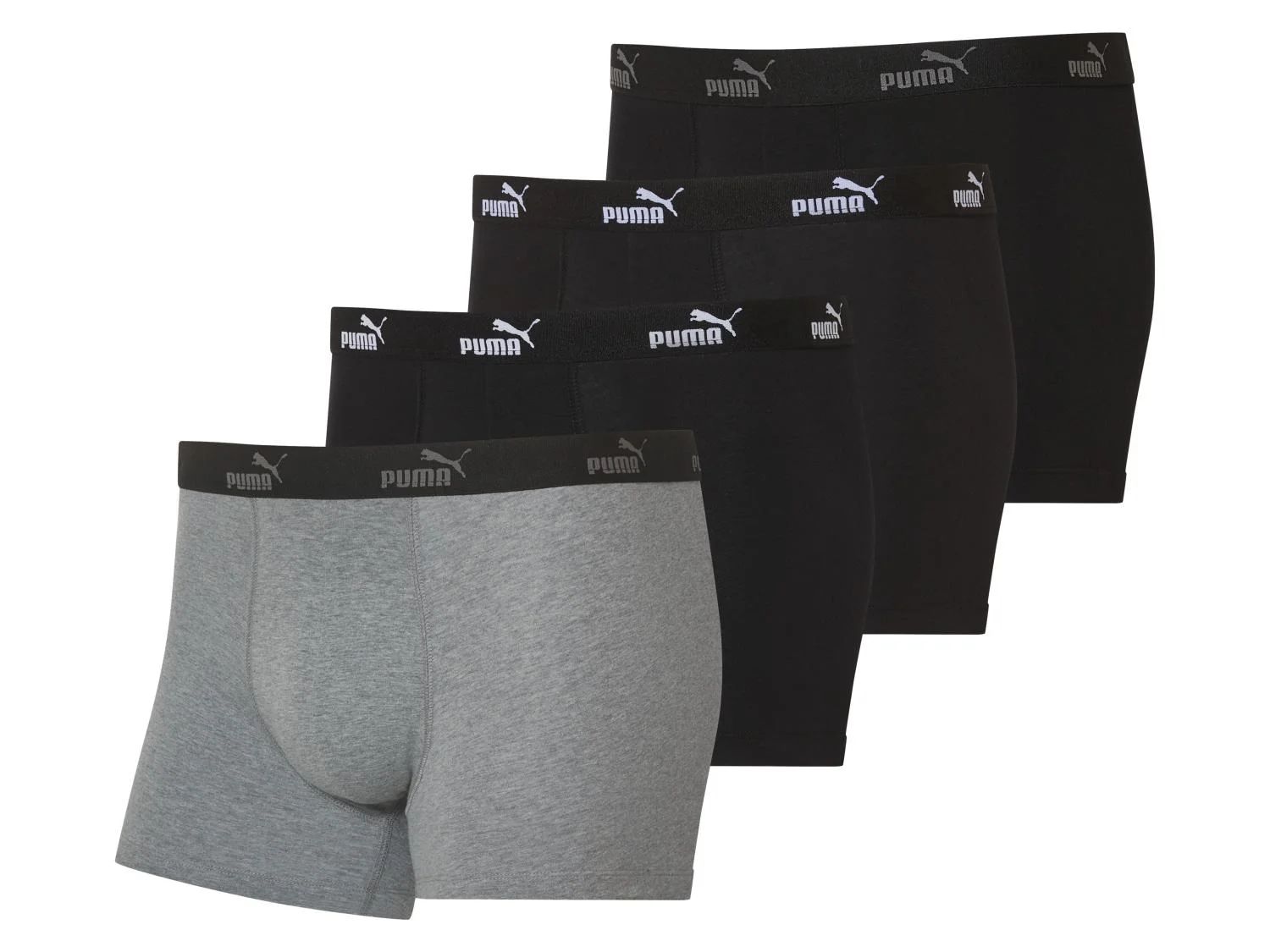 pánské boxerky PUMA - BLACK - 4 ks