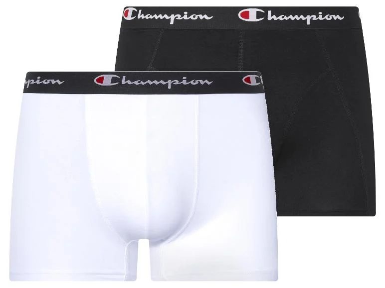 pánské boxerky CHAMPION - BLACK/WHITE - 2 ks