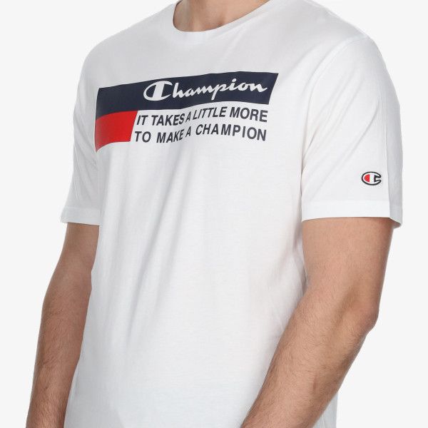 pánské tričko CHAMPION - WHITE/RED