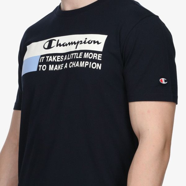 pánské tričko CHAMPION - BLACK/BLUE