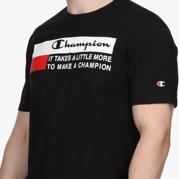 pánské tričko CHAMPION - BLACK/RED