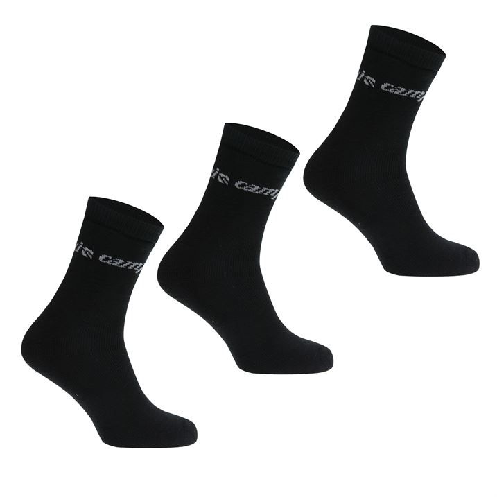 set ponožky CAMPRI - BLACK - 3 páry - 4-8 (37-42)