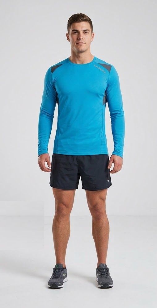 pánské tričko DIADORA - BLUE FLUO