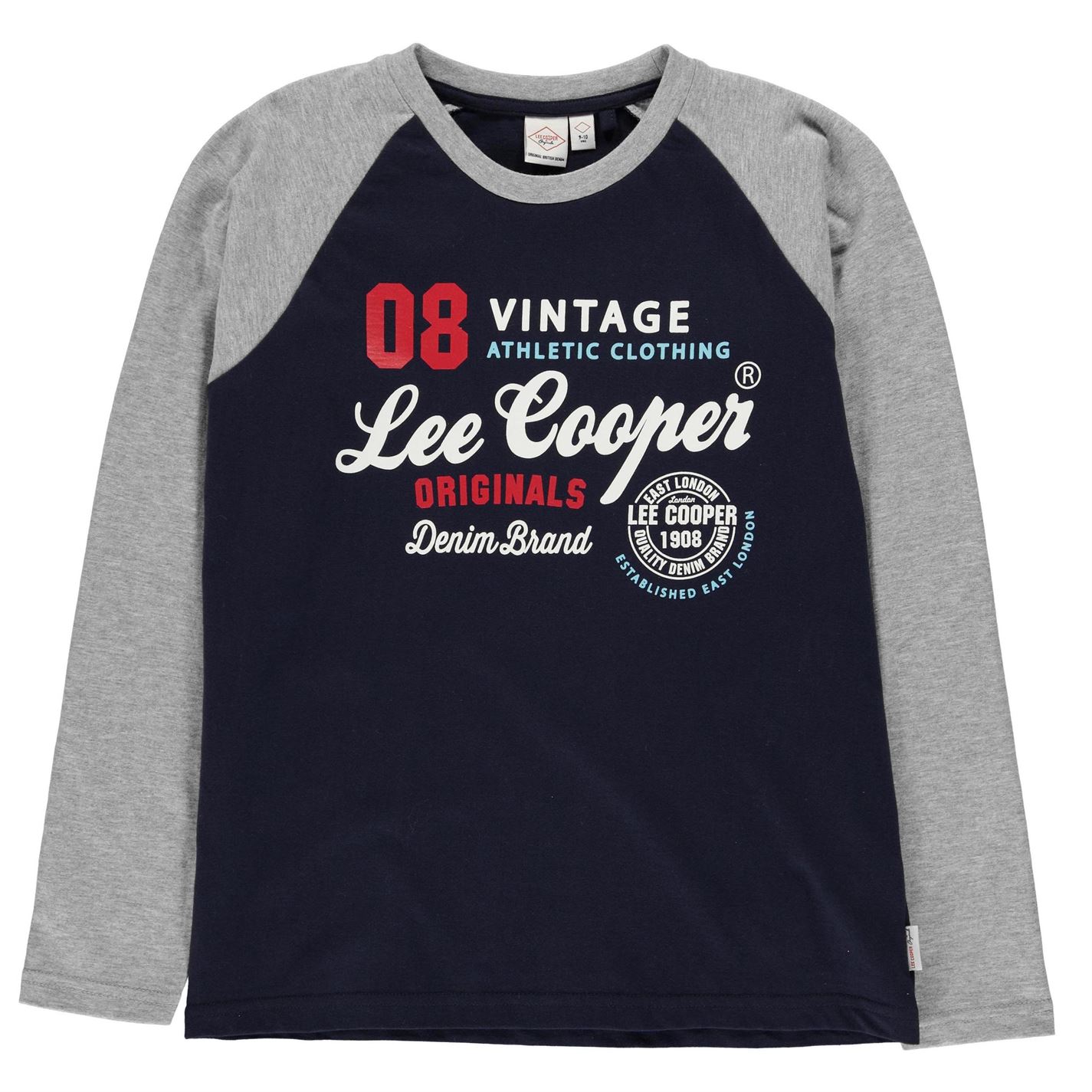 dětské tričko LEE COOPER - NAVY/GREY - 152 11-12 let