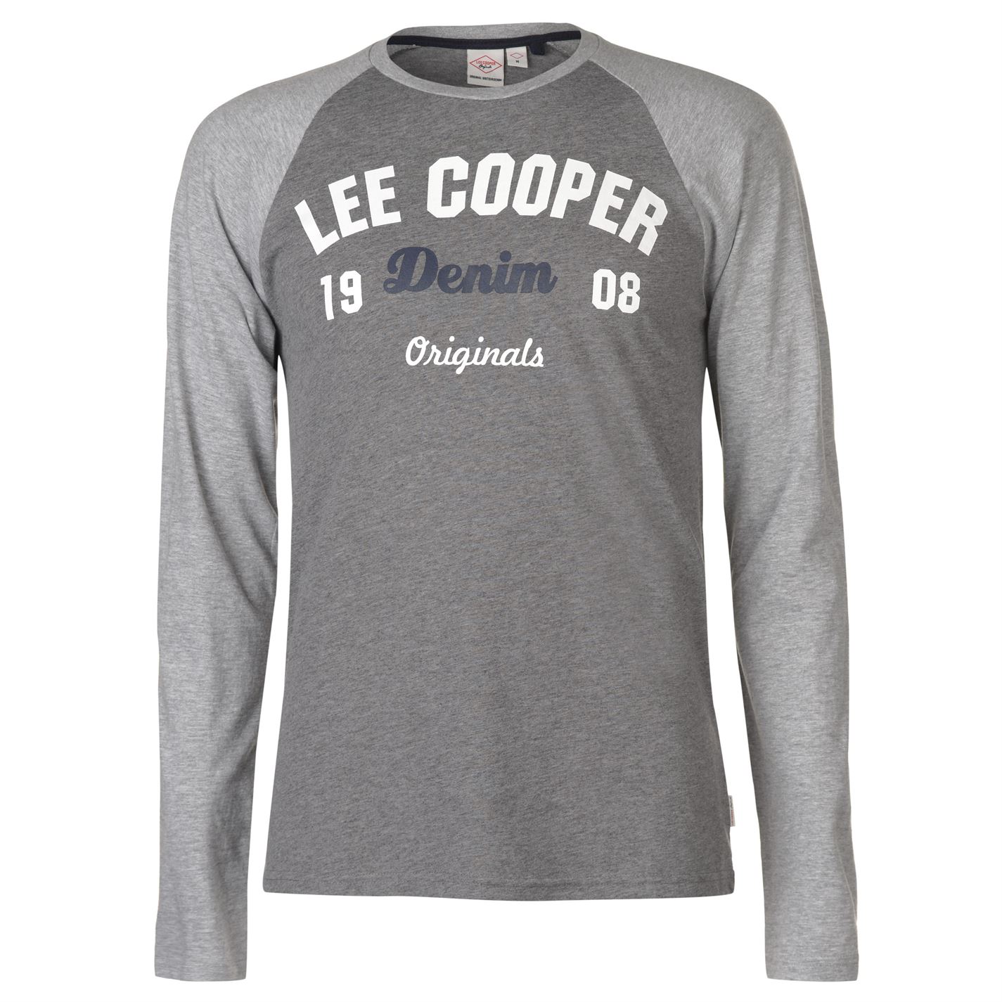 pánské tričko LEE COOPER - GREY/M/CHAR - 2XL