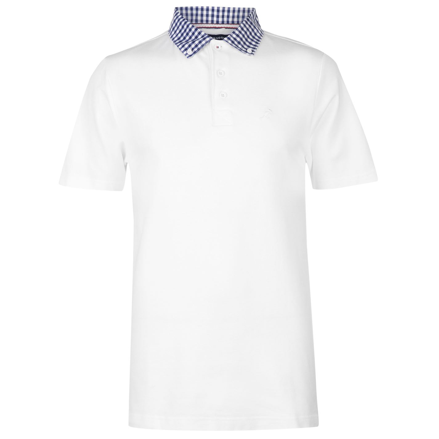 pánské tričko polo KANGOL - WHITE - XL
