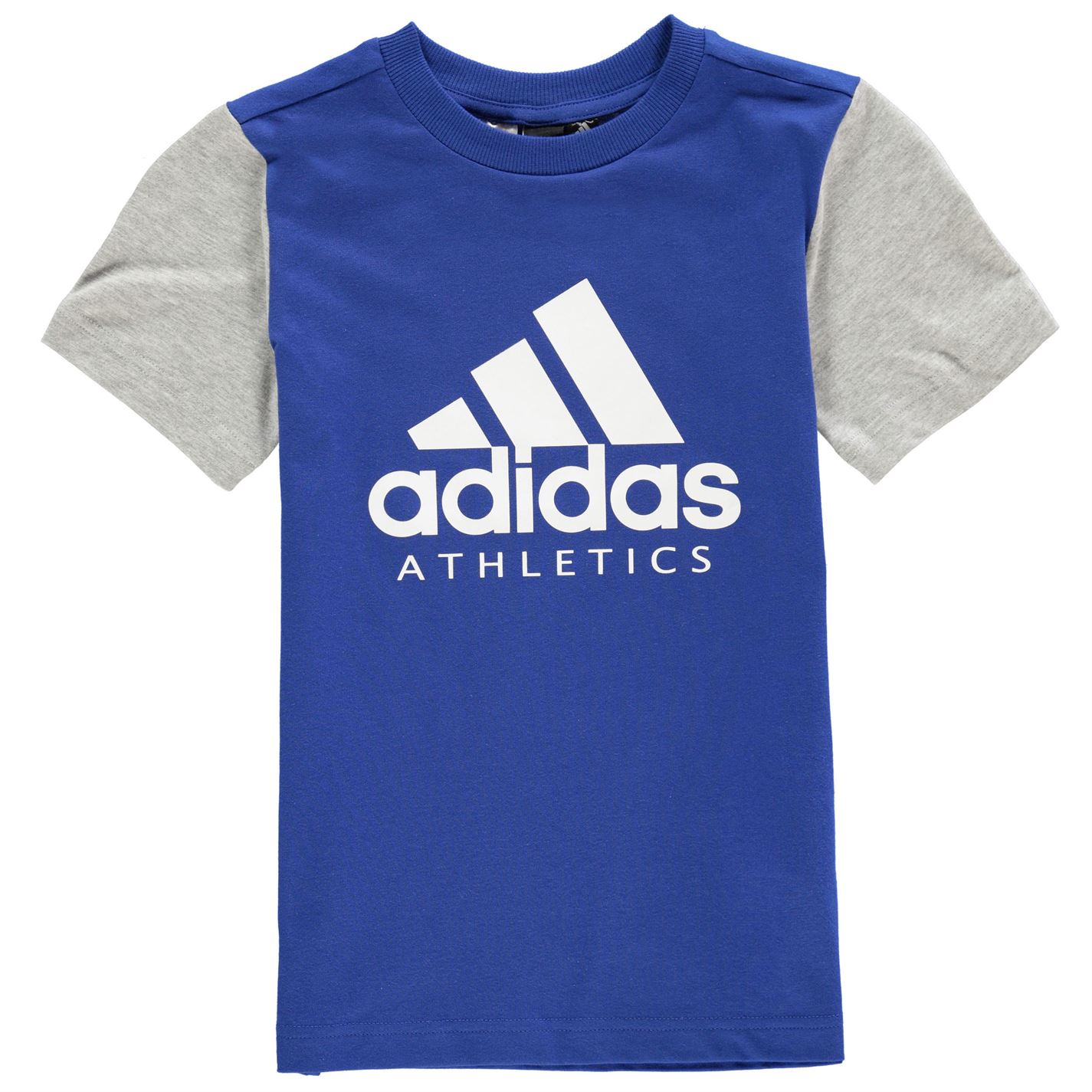 dětské tričko ADIDAS - BLUE/GREY - 140 9-10 let