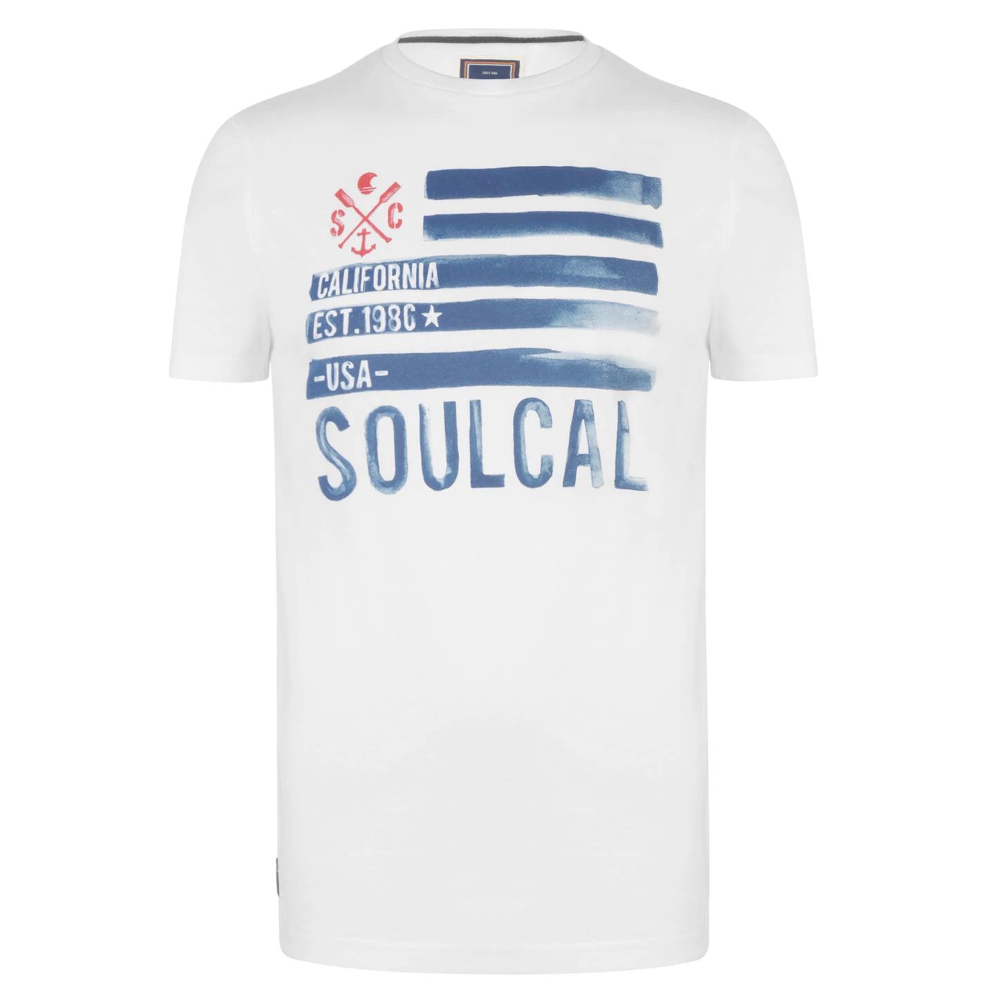 pánské tričko SOULCAL - WHITE