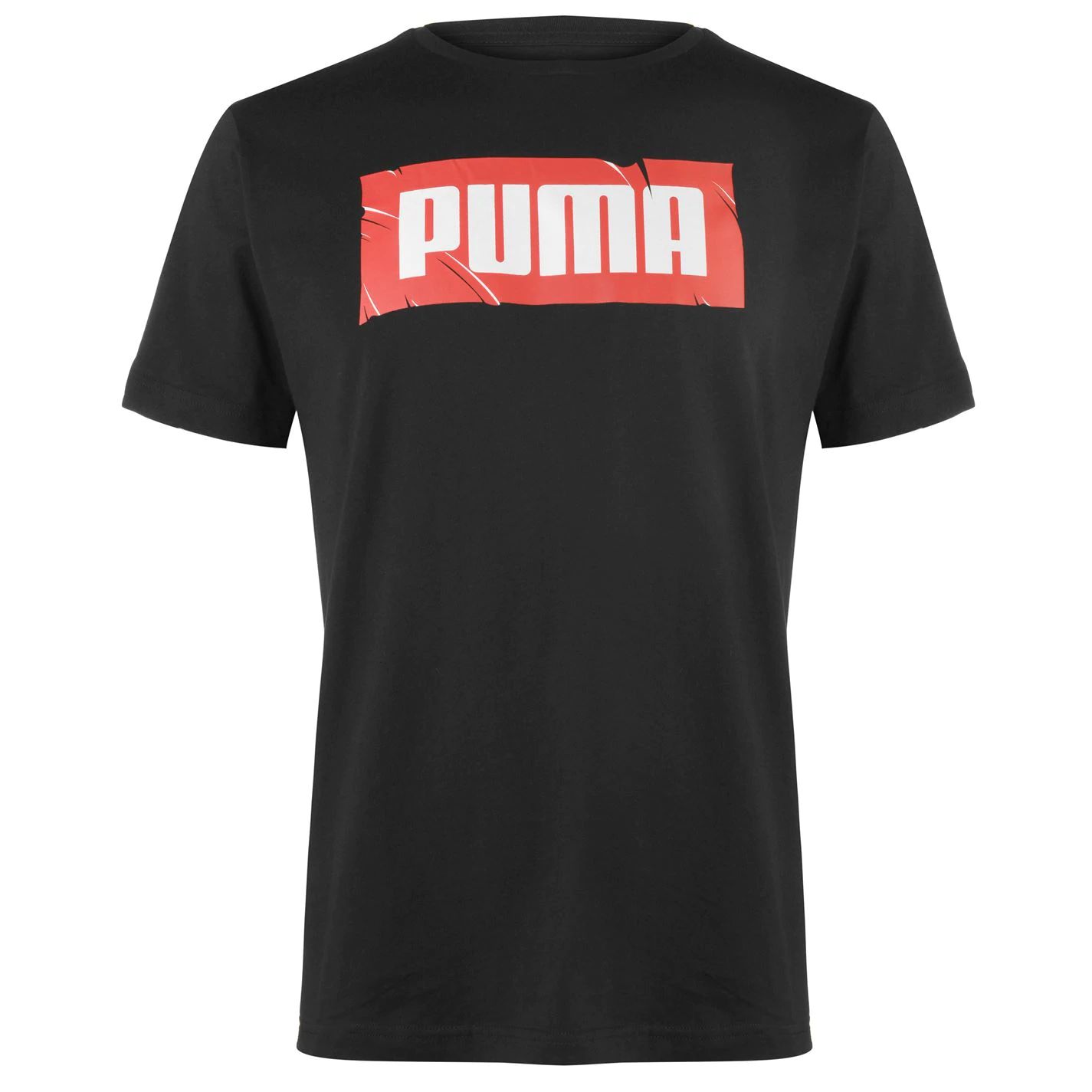 pánské tričko PUMA - BLACK/RED - L
