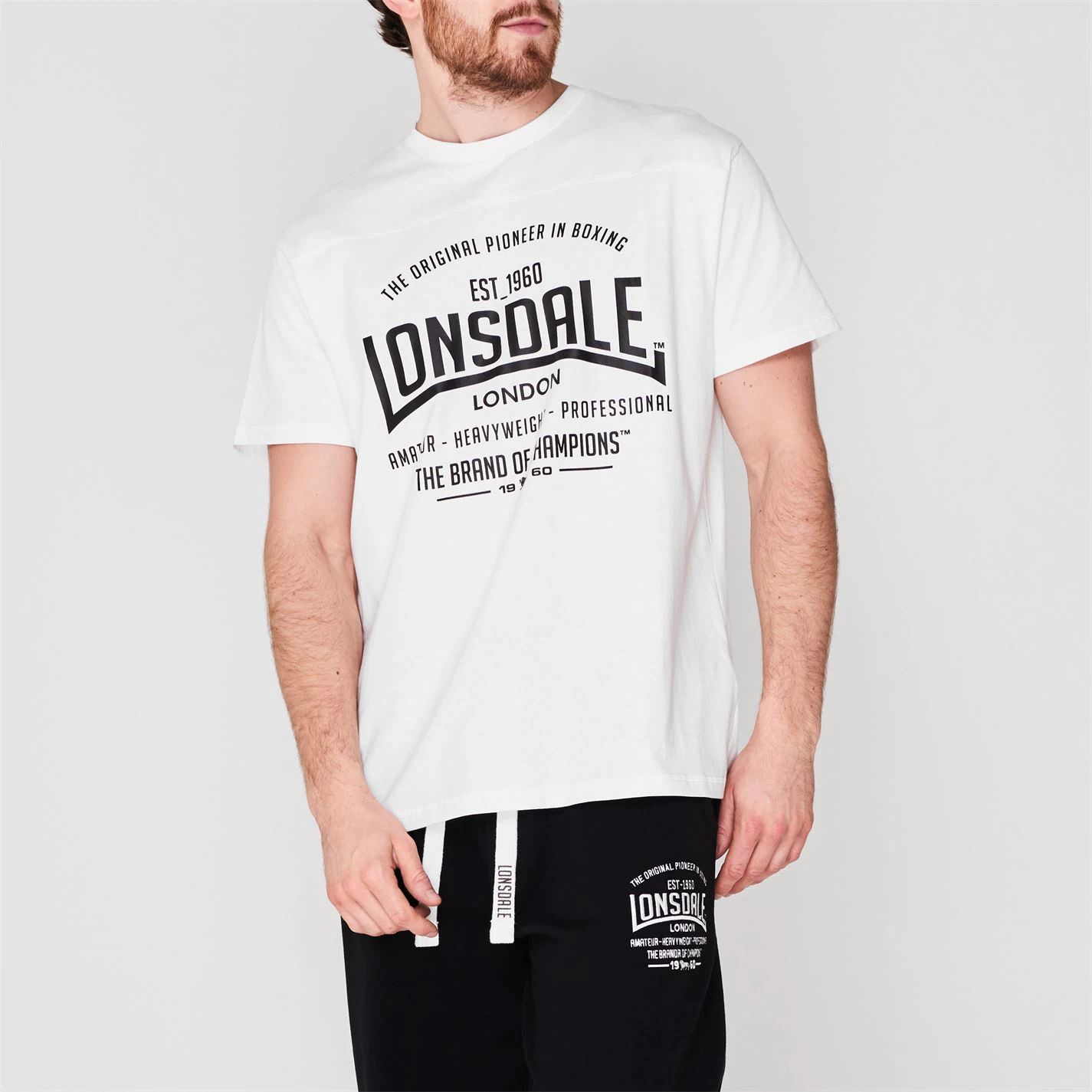 delay Prime Useless pánské | pánské tričko LONSDALE - WHITE | značkové oblečení - všechnoskladem