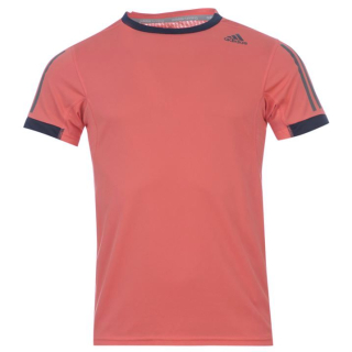 pánské tričko ADIDAS - RED/NAVY - 2XL - (drobná vada) SLEVA!