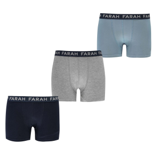 dětské boxerky FARAH - BLUE/BLK/GREY - 3ks