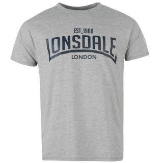 pánské tričko LONSDALE - GREY MARL