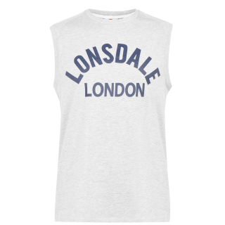 pánské tričko, tílko, nátělník LONSDALE - GREY MARL