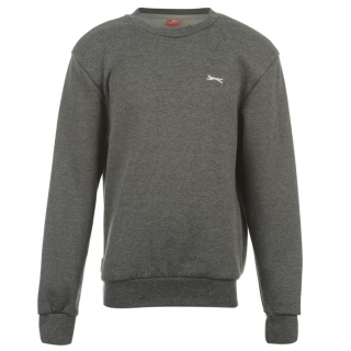 dětská mikina SLAZENGER - CHARCOAL MARL - 128 7-8 let