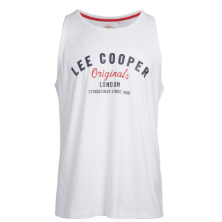 pánské tričko, tílko LEE COOPER - WHITE