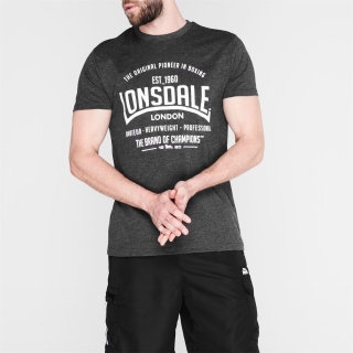 pánské tričko LONSDALE - CHARCOAL