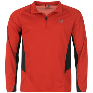 pánské tričko KARRIMOR - RED/CHARCOAL - XL
