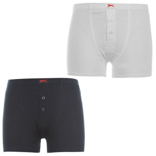 dětské boxerky SLAZENGER -  BLACK/WHITE - 2 ks - 140 9-10 let