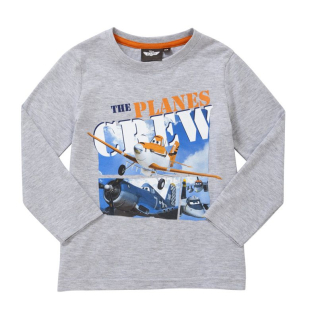 dětské tričko DISNEY PLANES - GREY - 128 7-8 let