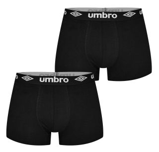 pánské boxerky UMBRO - BLACK - 2 ks