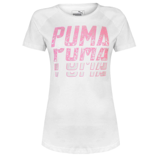 dámské tričko PUMA - WHITE/PINK - XL