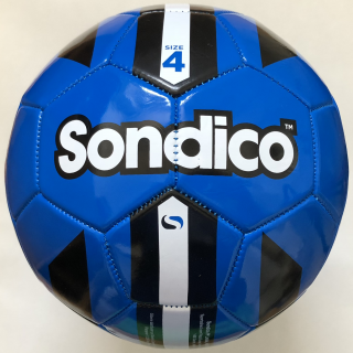 fotbalový míč, kopačák SONDICO, velikost 4, barva modrá/černá/bílá