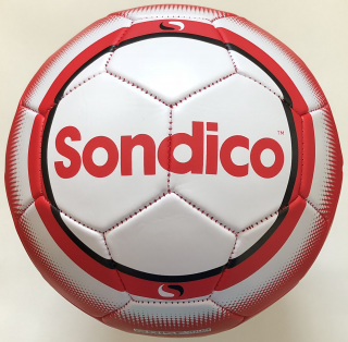 fotbalový míč, kopačák SONDICO, velikost 4, barva červená/bílá/černá