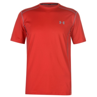 pánské tričko UNDER ARMOUR - RED/WHITE - L